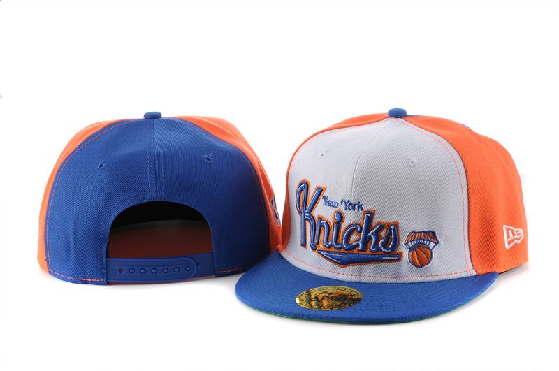 NBA New York Knicks White Orange Blue Hats